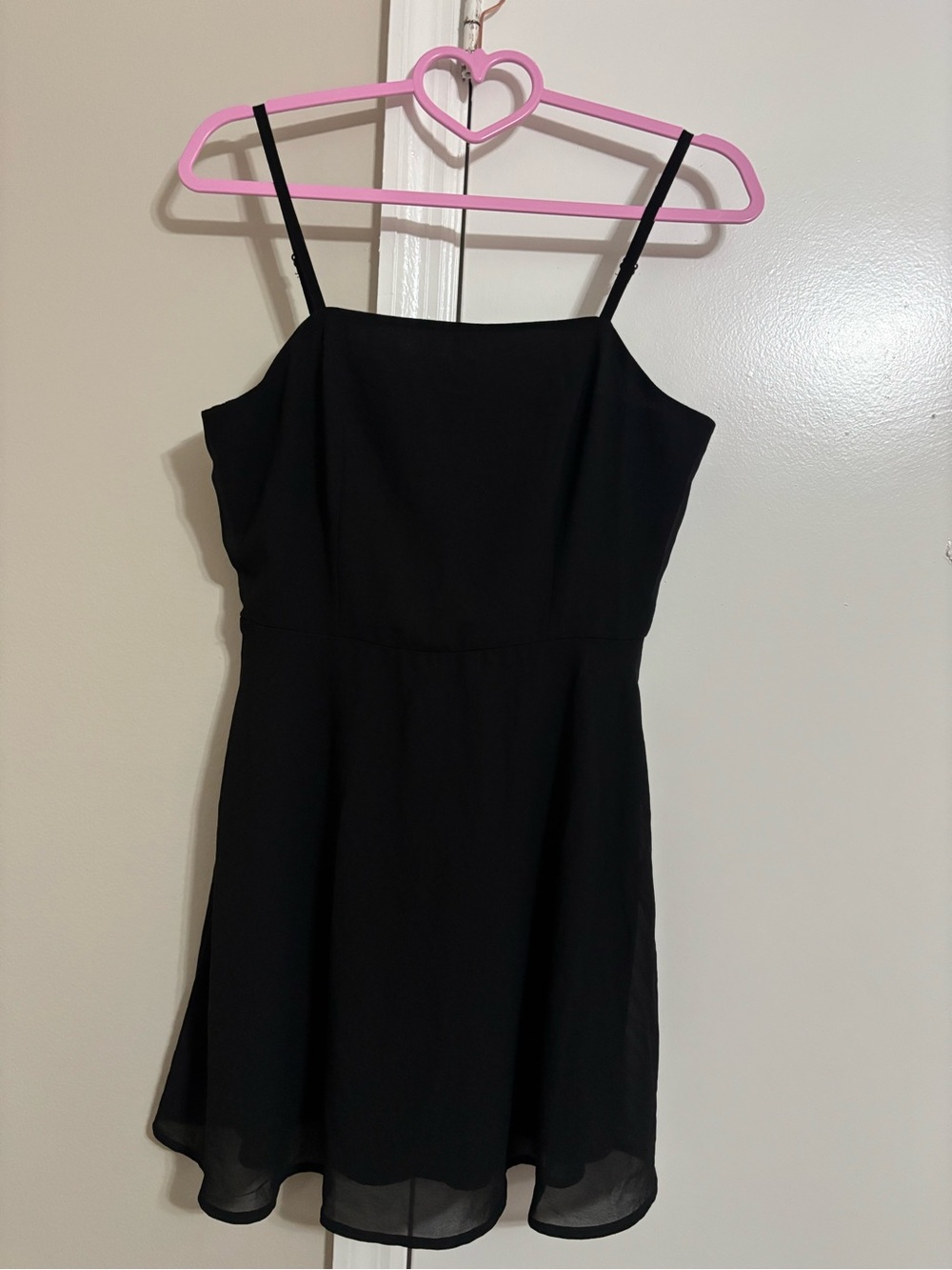 Lily Rose Black Spaghetti Strap Mini Dress